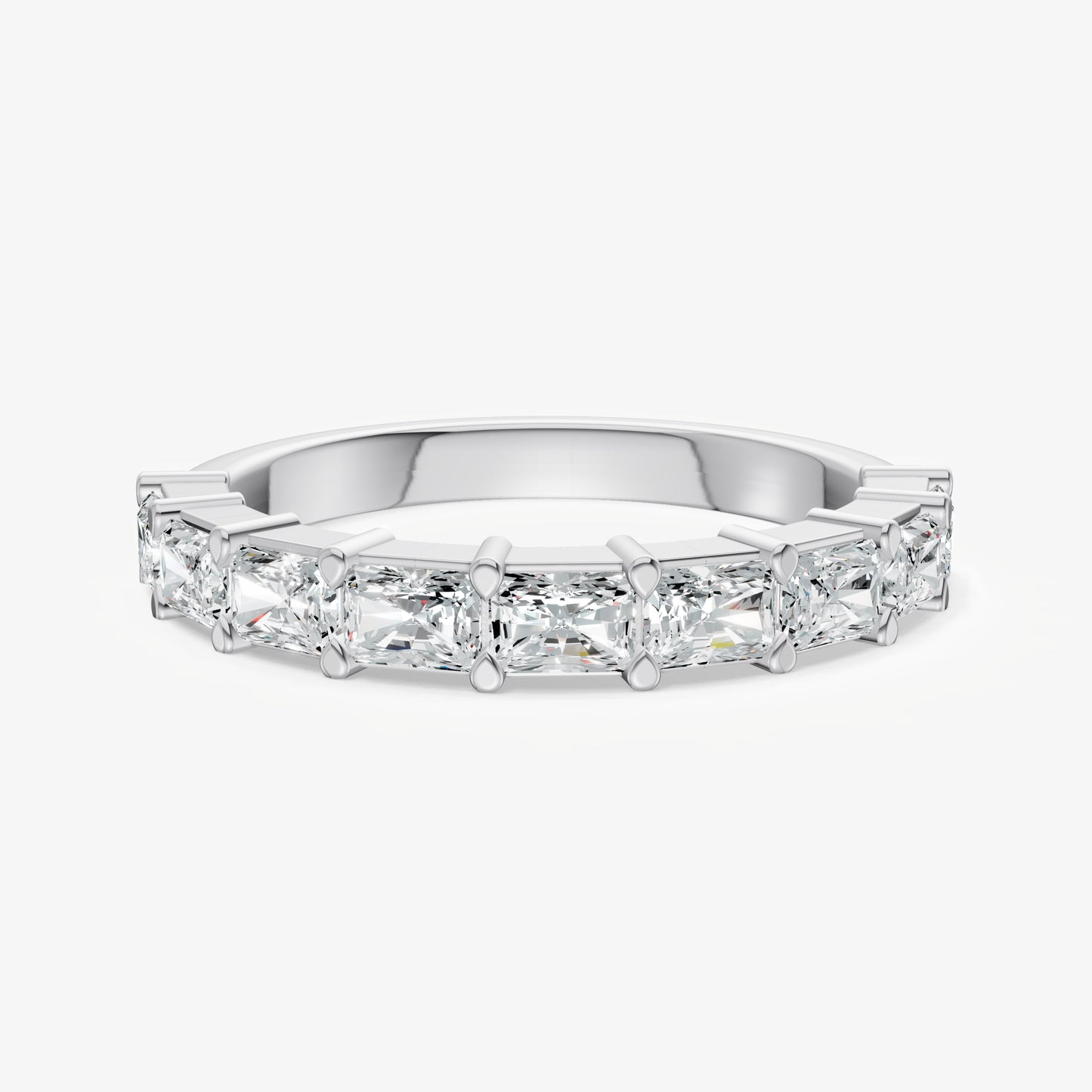 Prong Set East-West 0.10ct (10pt) Diamond Band