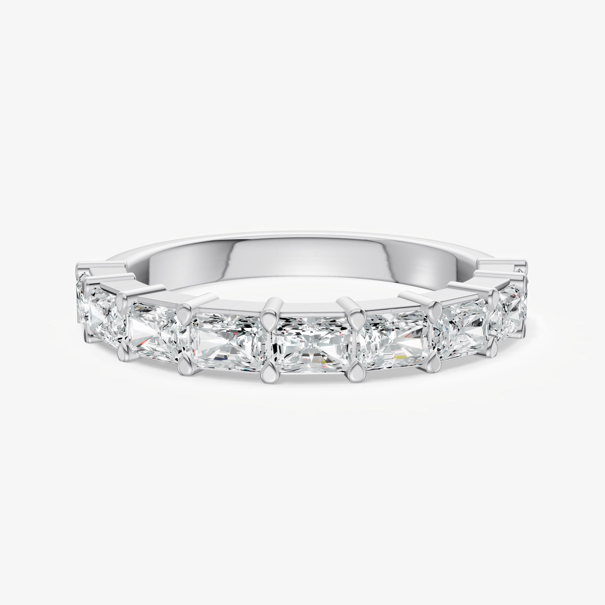 Prong Set East-West 0.10ct (10pt) Diamond Band
