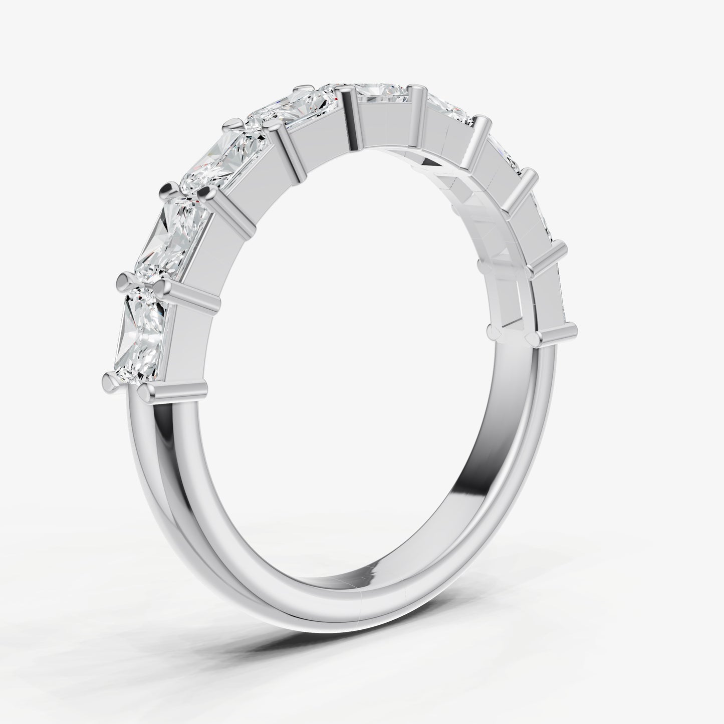 Prong Set East-West 0.10ct (10pt) Diamond Band