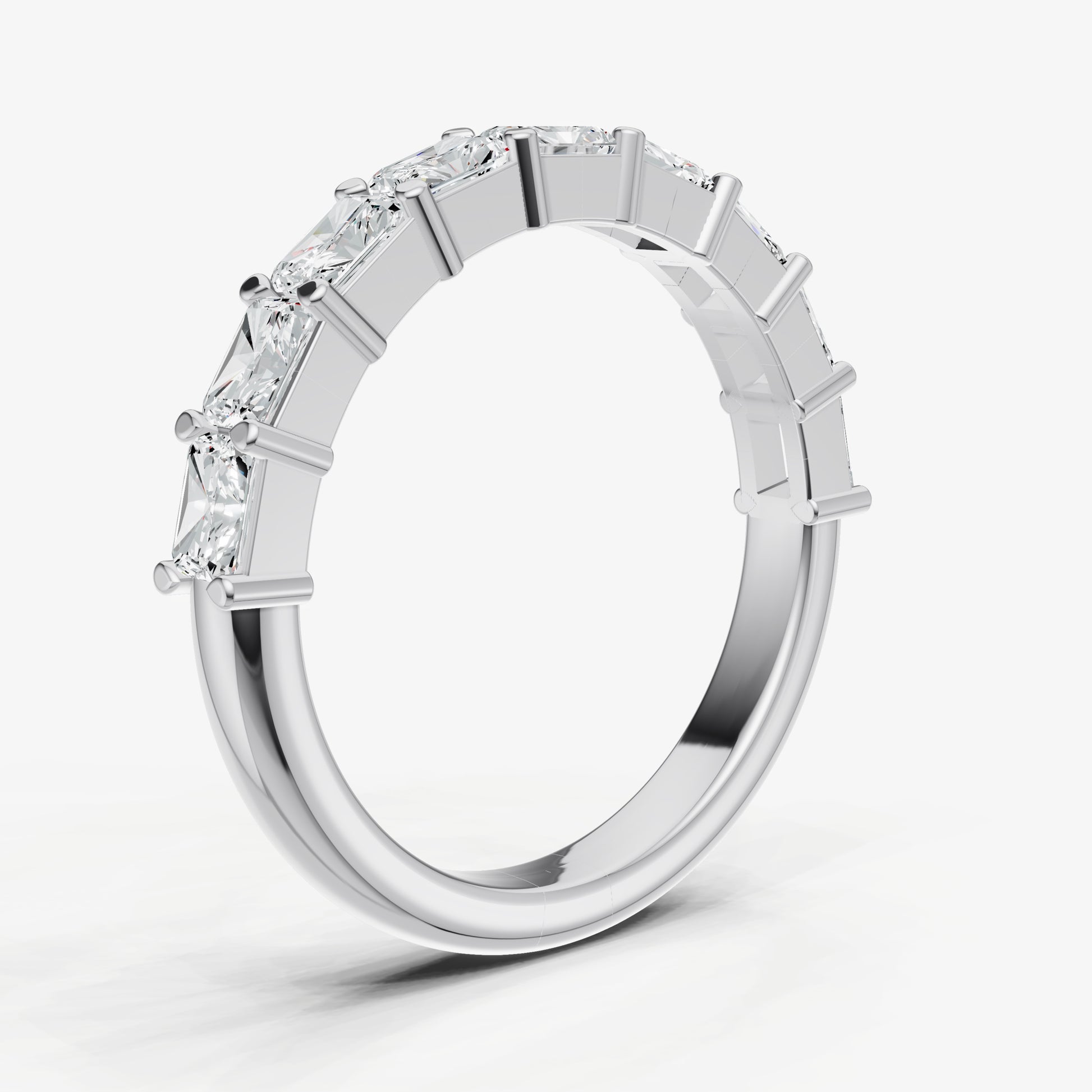 Prong Set East-West 0.10ct (10pt) Diamond Band