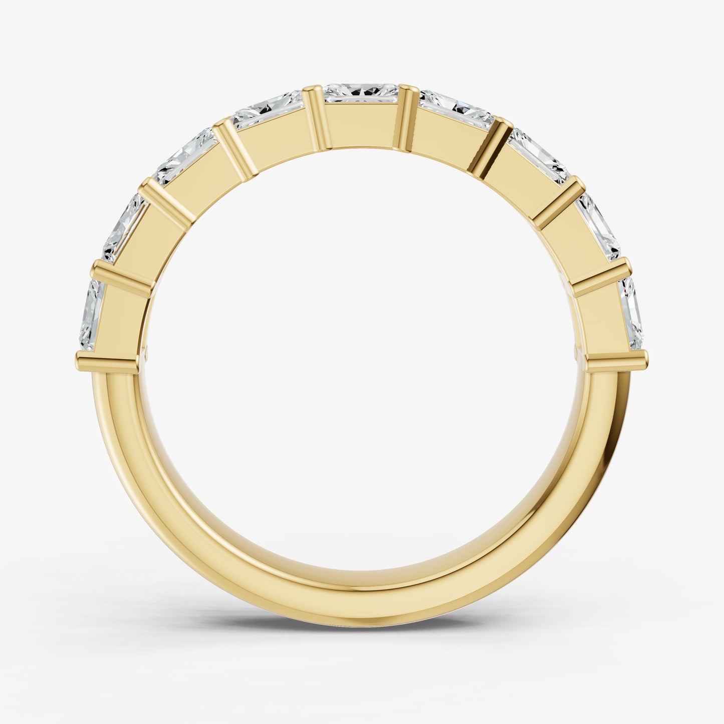 Prong Set East-West 0.10ct (10pt) Diamond Band