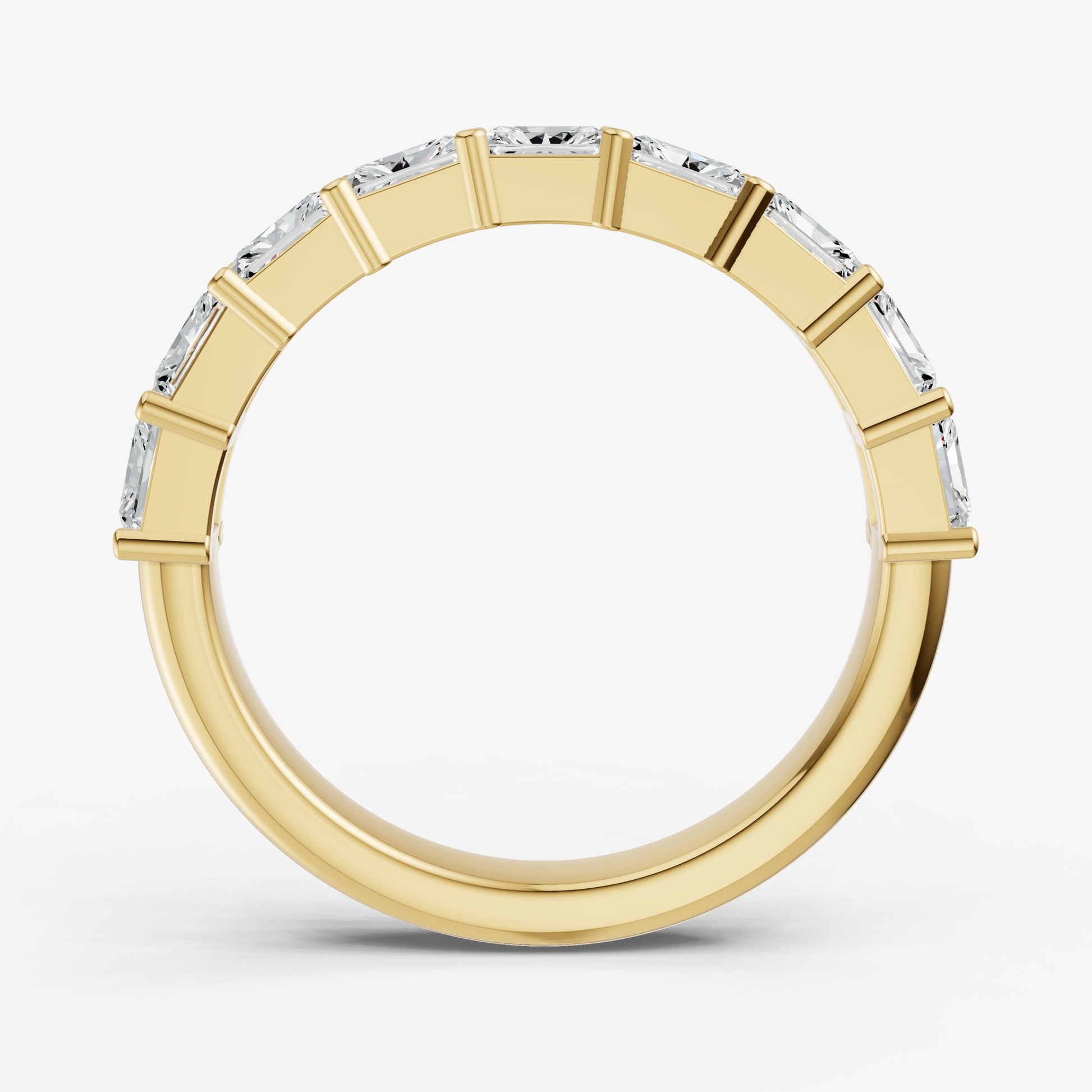 Prong Set East-West 0.10ct (10pt) Diamond Band