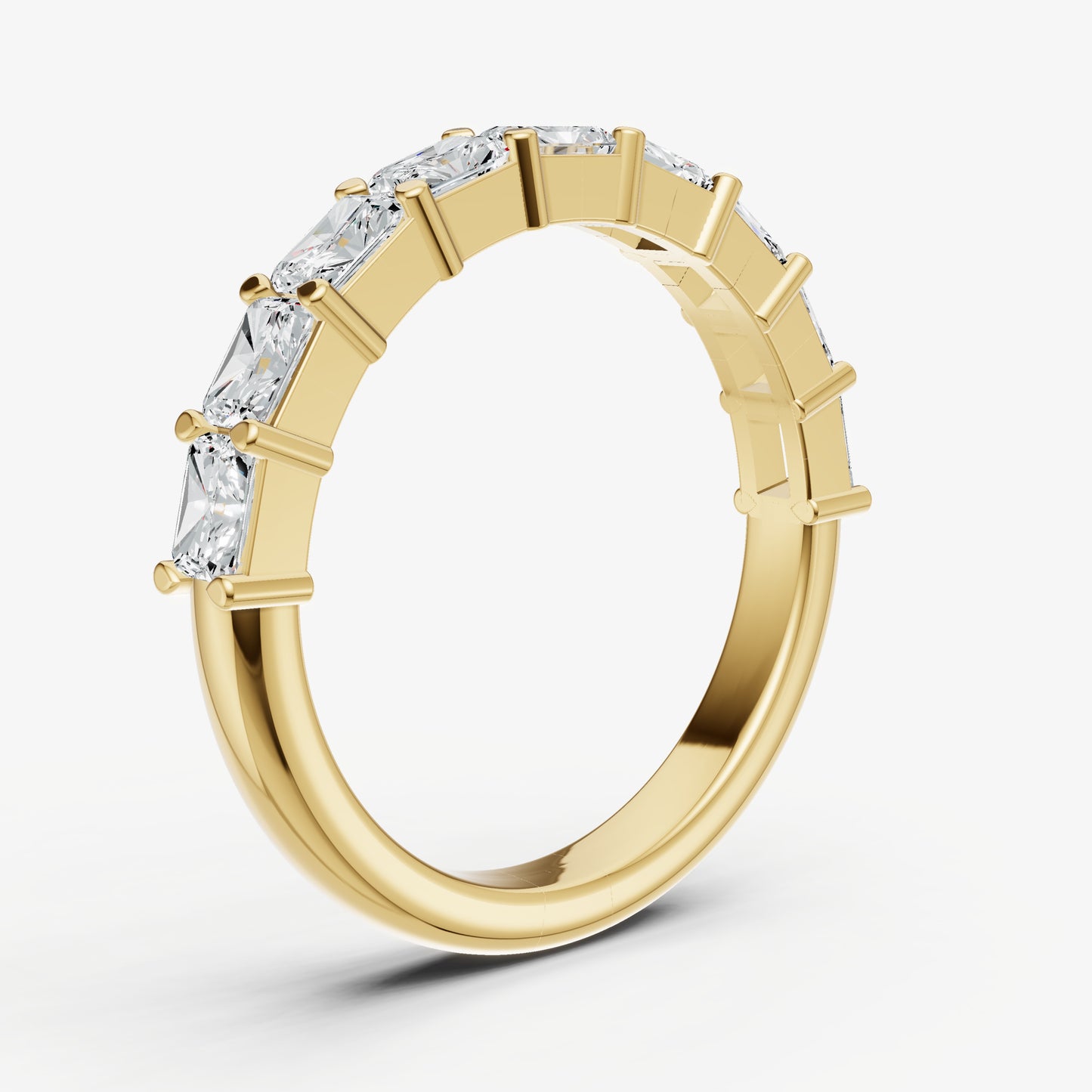 Prong Set East-West 0.10ct (10pt) Diamond Band