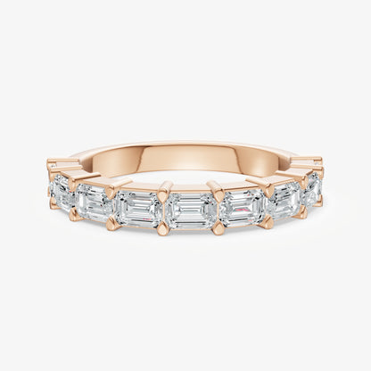 Prong Set East-West 0.15ct (15pt) Diamond Band
