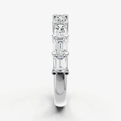 Prong Set East-West 0.15ct (15pt) Diamond Band
