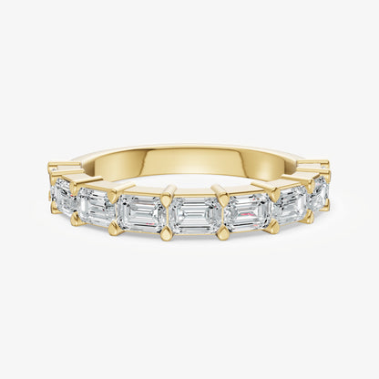 Prong Set East-West 0.15ct (15pt) Diamond Band