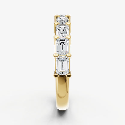 Prong Set East-West 0.15ct (15pt) Diamond Band