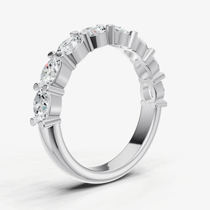 Prong Set East-West 0.15ct (15pt) Diamond Band