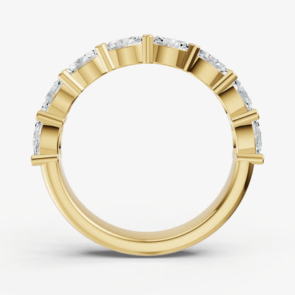 Prong Set East-West 0.15ct (15pt) Diamond Band