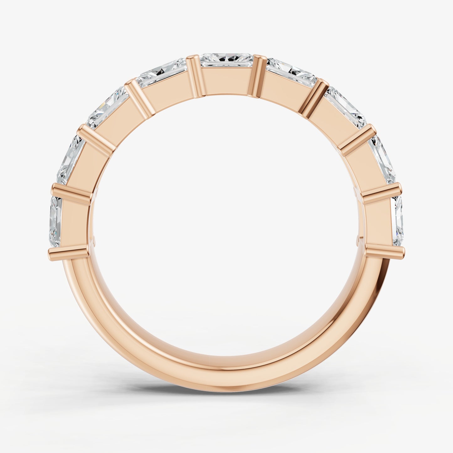 East-West Set Radiant 15pt Diamond Band