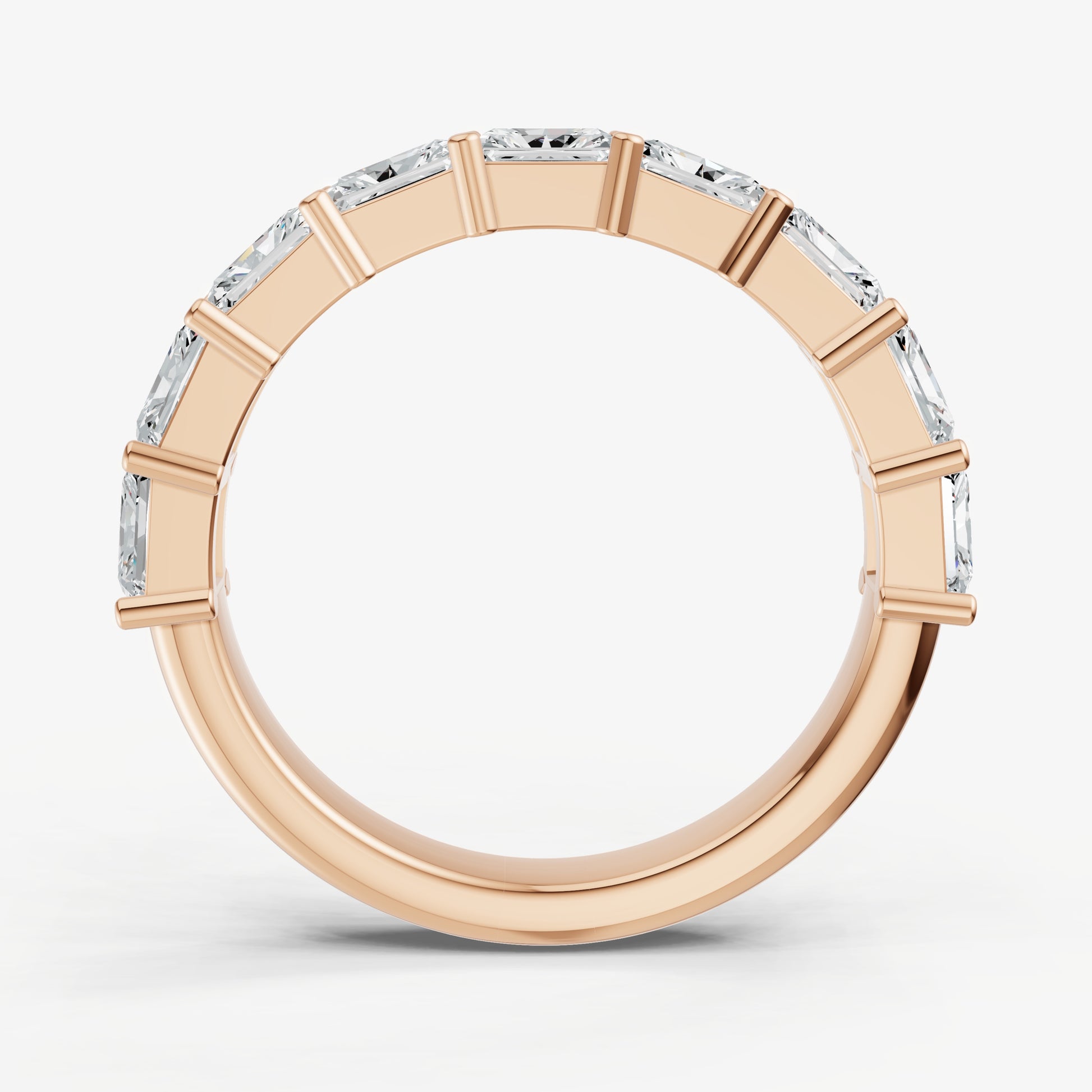 East-West Set Radiant 15pt Diamond Band