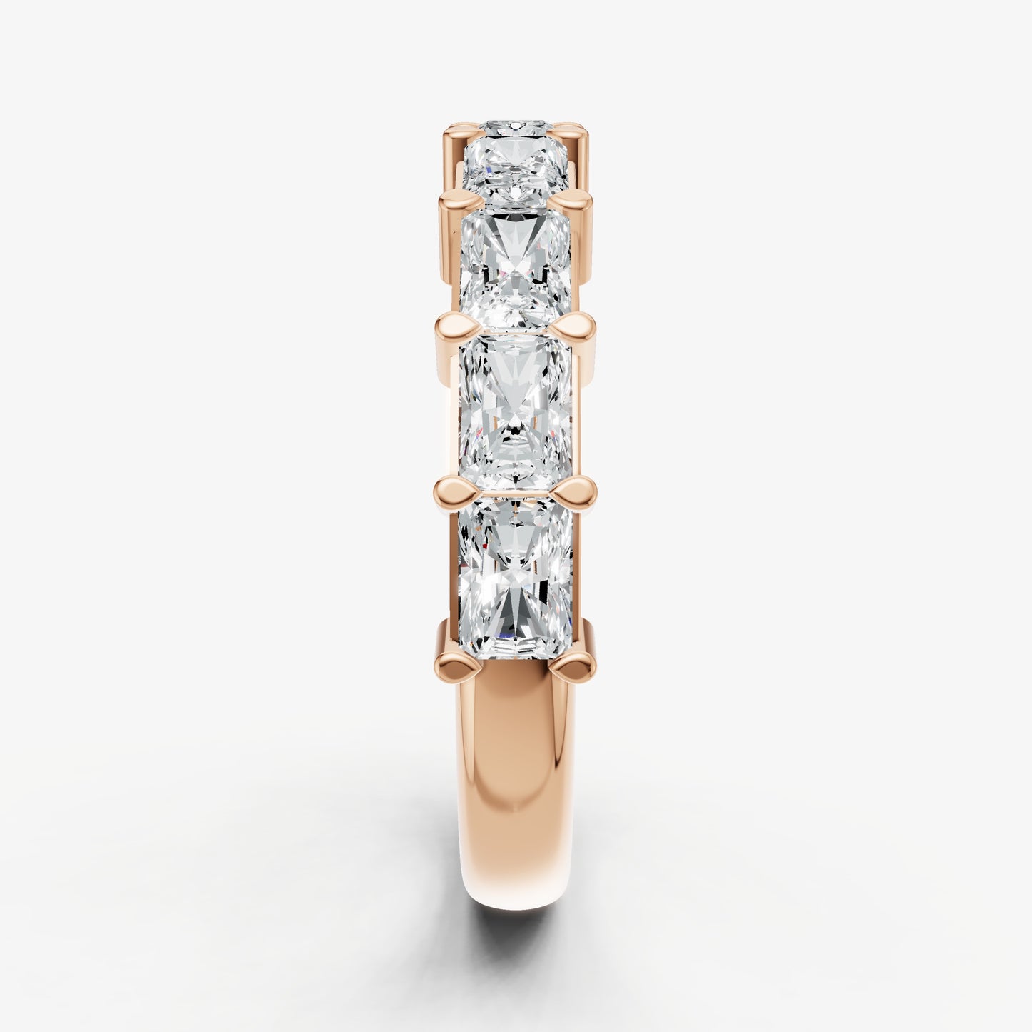 East-West Set Radiant 15pt Diamond Band