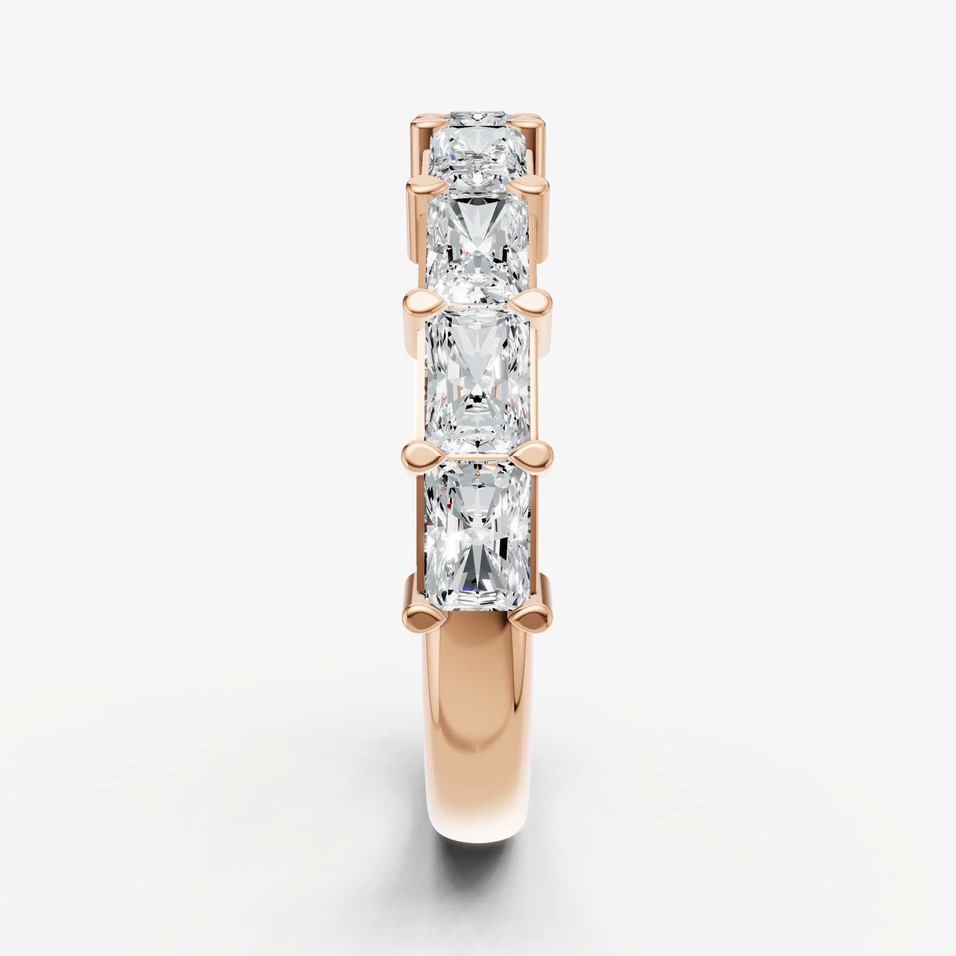 East-West Set Radiant 15pt Diamond Band
