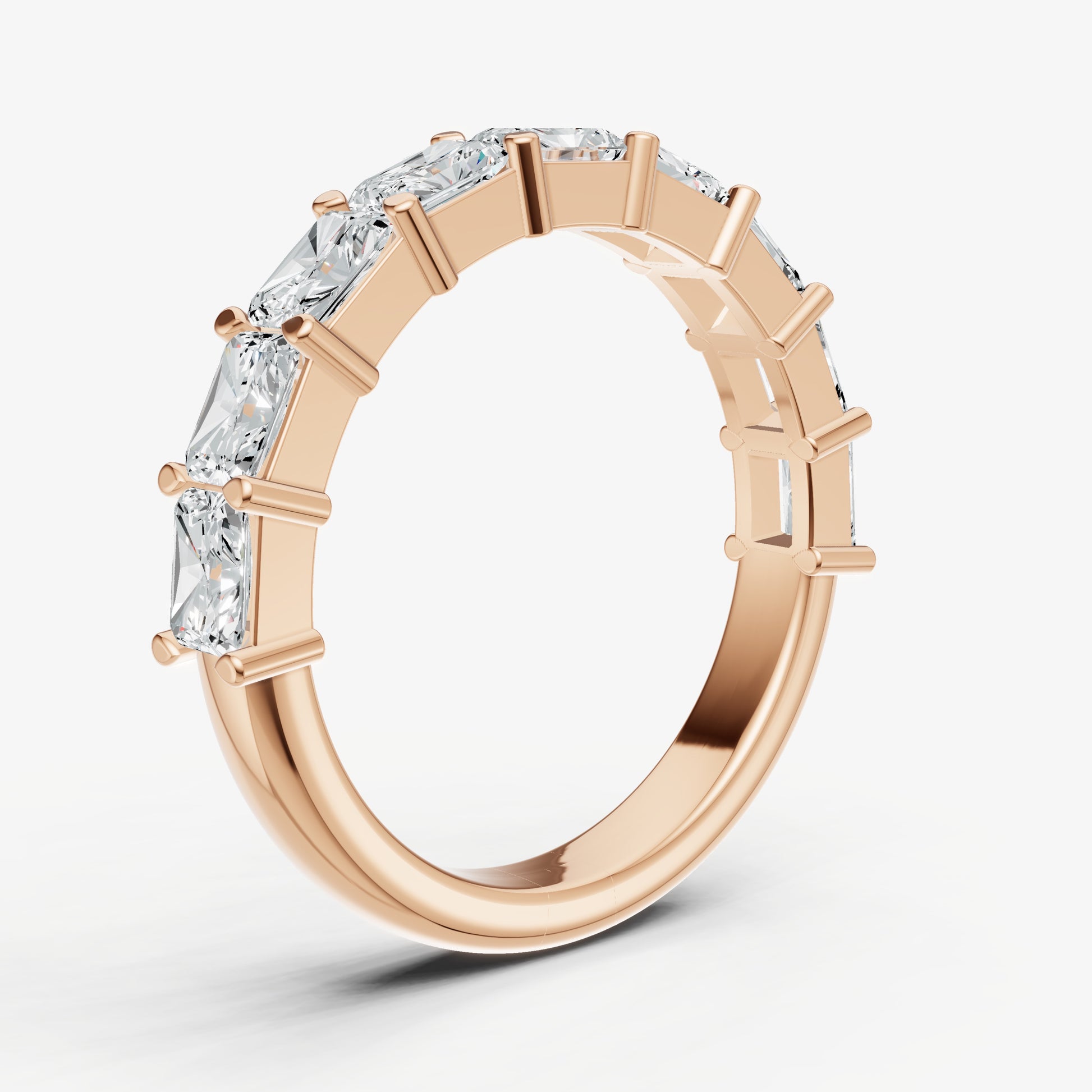 East-West Set Radiant 15pt Diamond Band