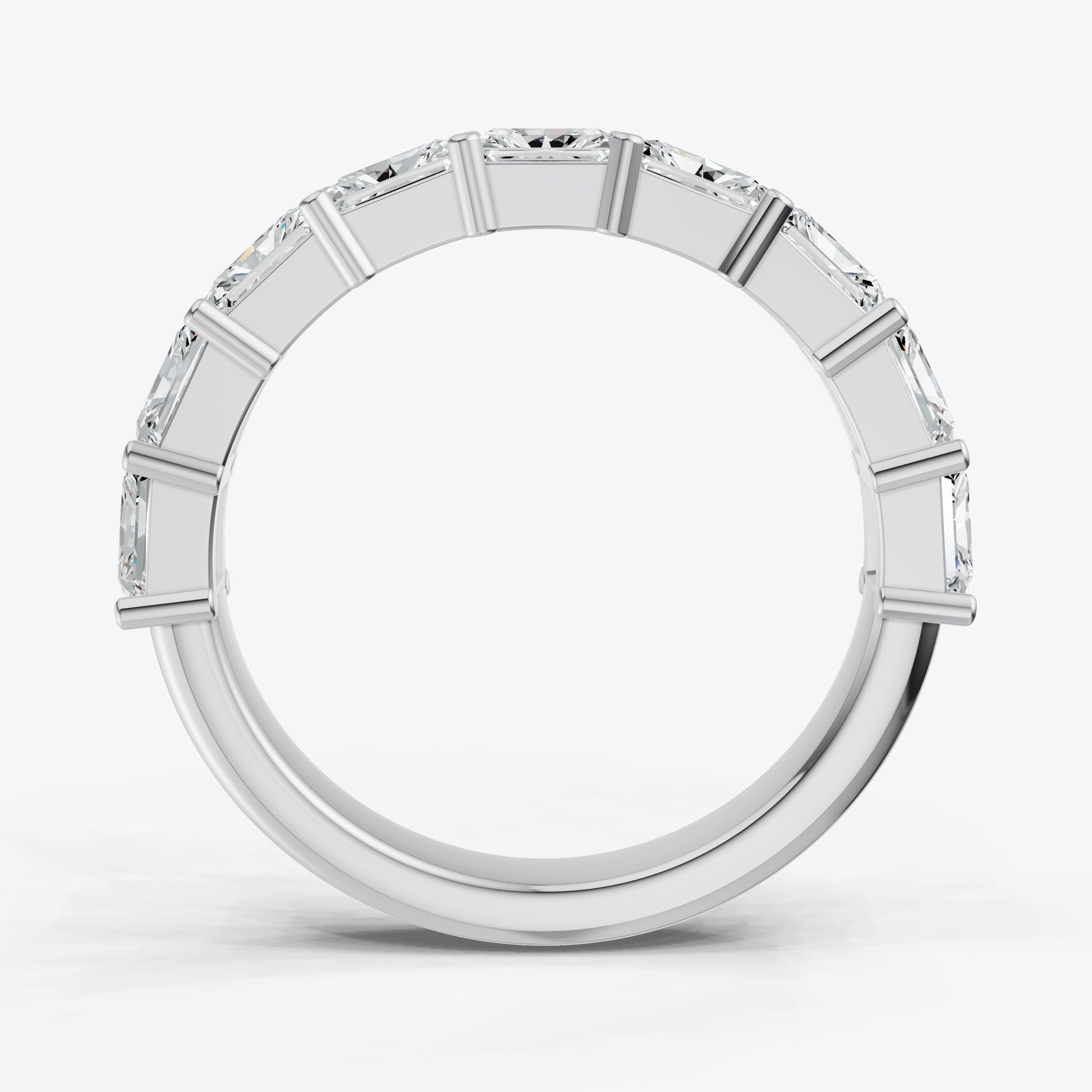 Prong Set East-West 0.15ct (15pt) Diamond Band