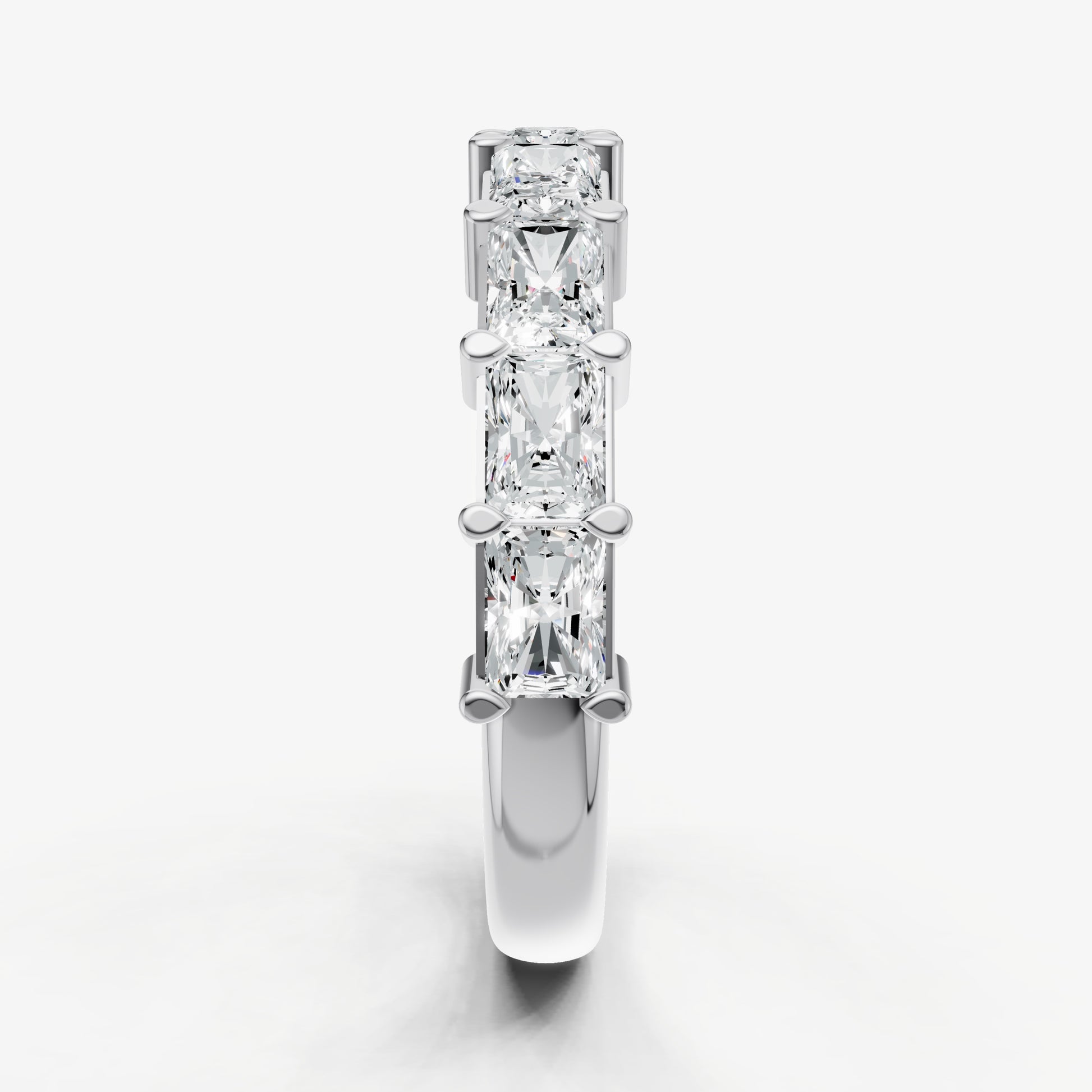 Prong Set East-West 0.15ct (15pt) Diamond Band