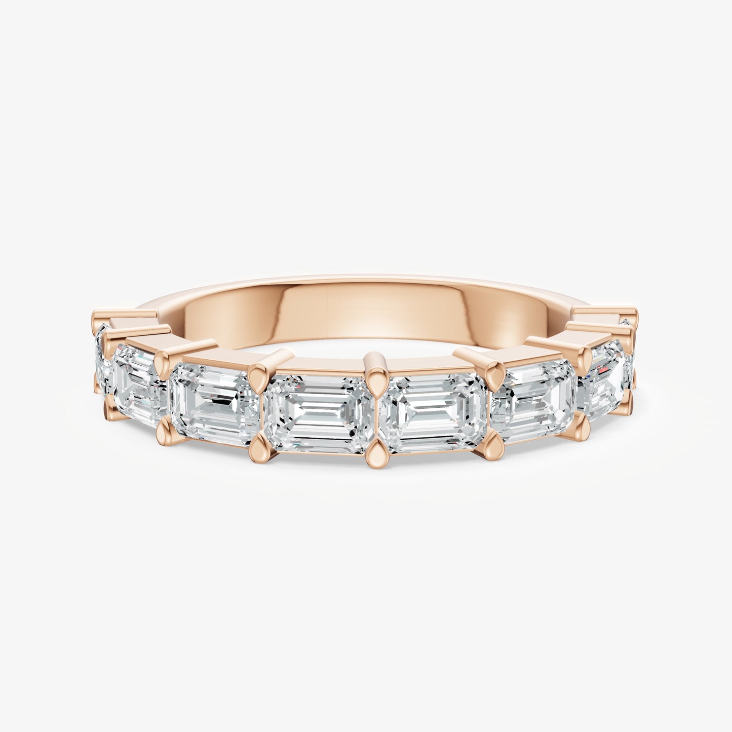Prong Set East-West 0.20ct (20pt) Diamond Band