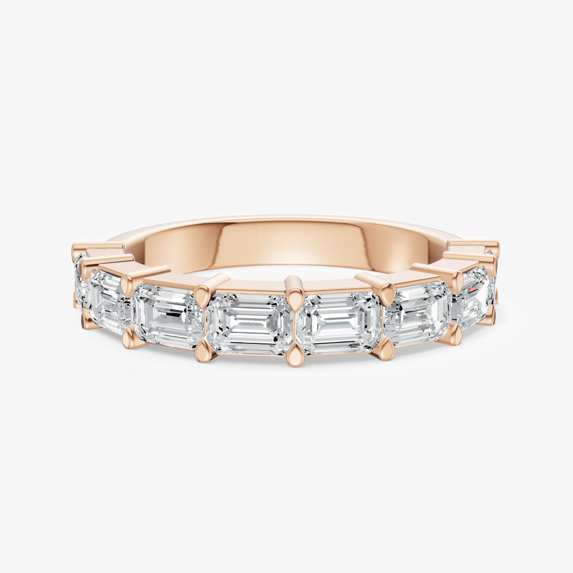 Prong Set East-West 0.20ct (20pt) Diamond Band