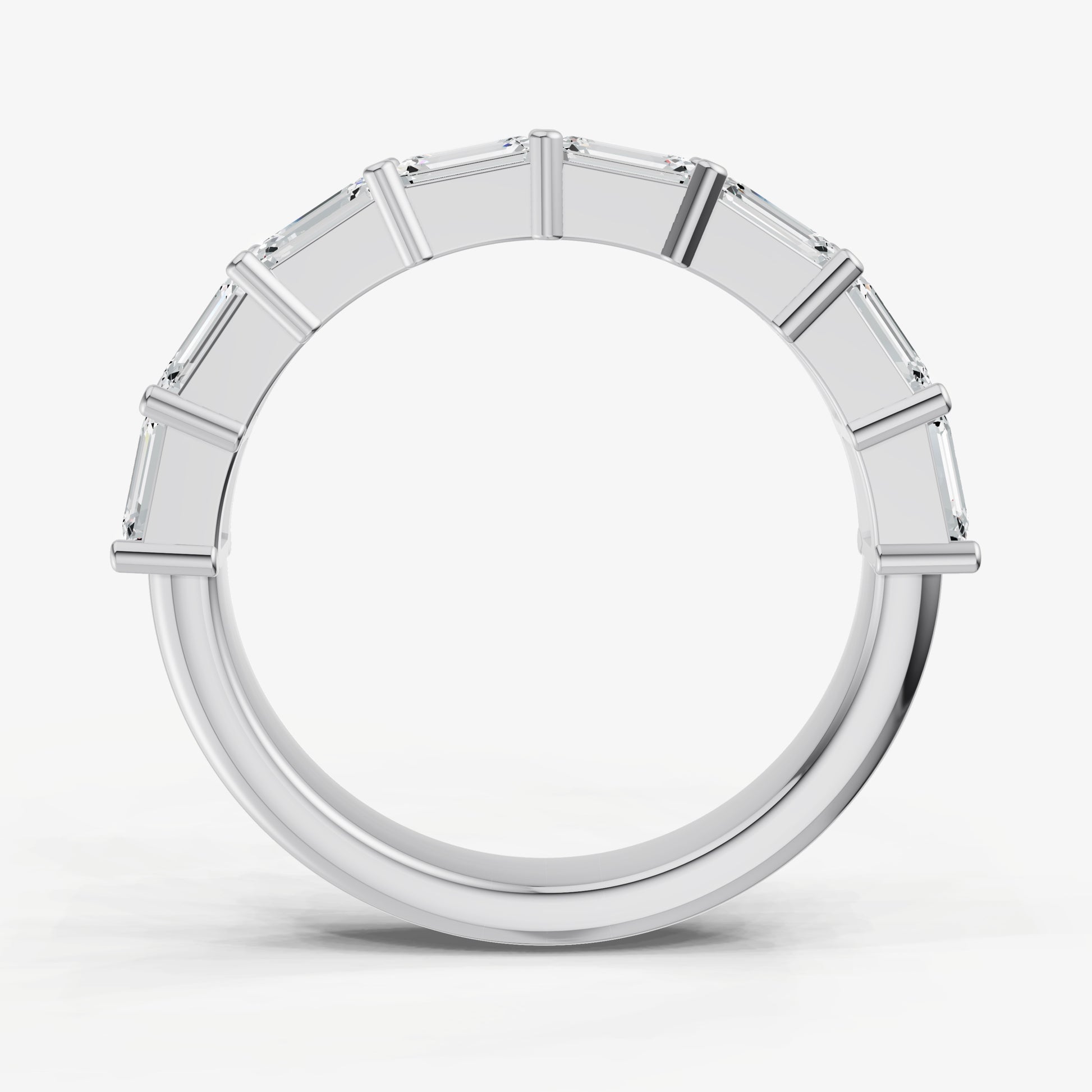 Prong Set East-West 0.20ct (20pt) Diamond Band
