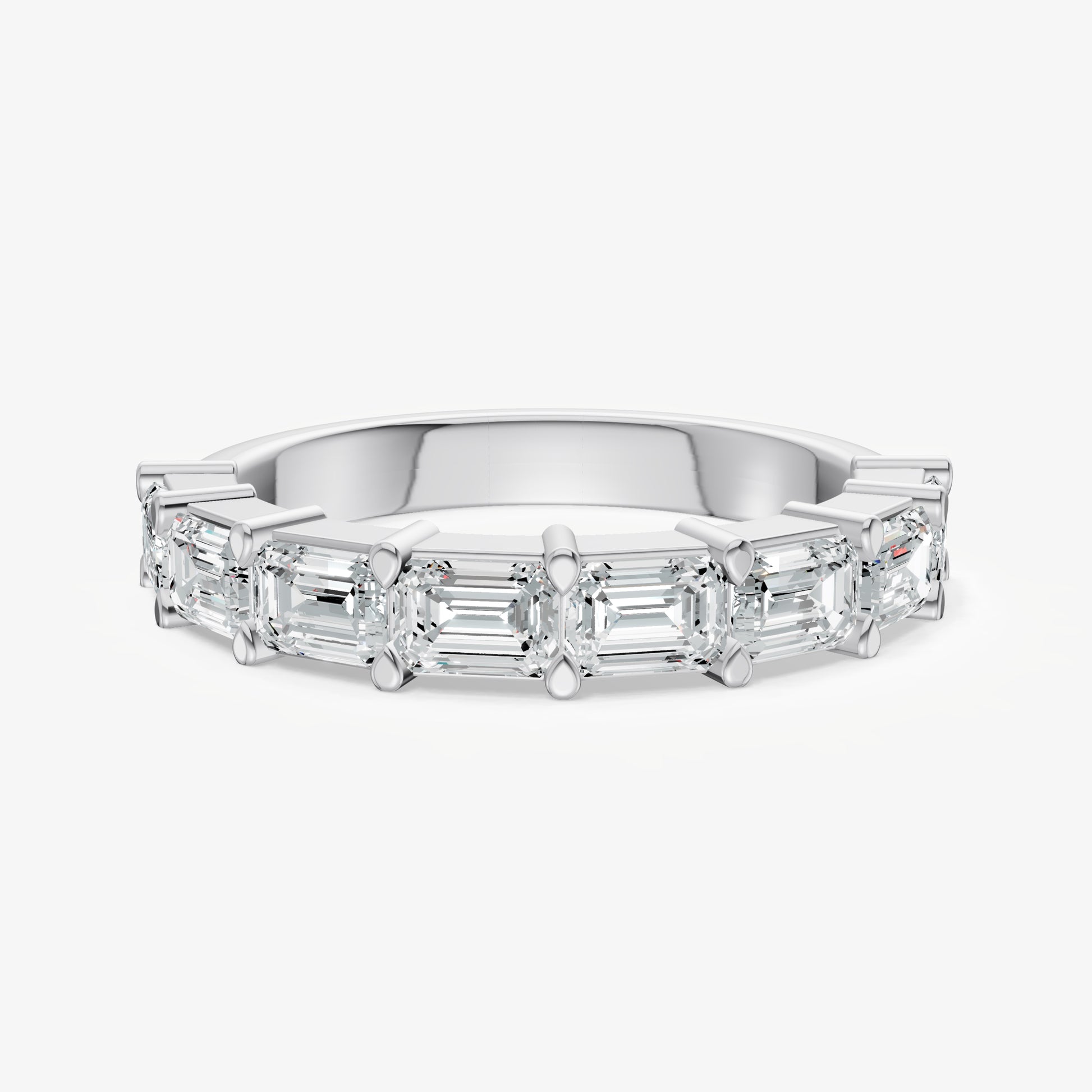 Prong Set East-West 0.20ct (20pt) Diamond Band