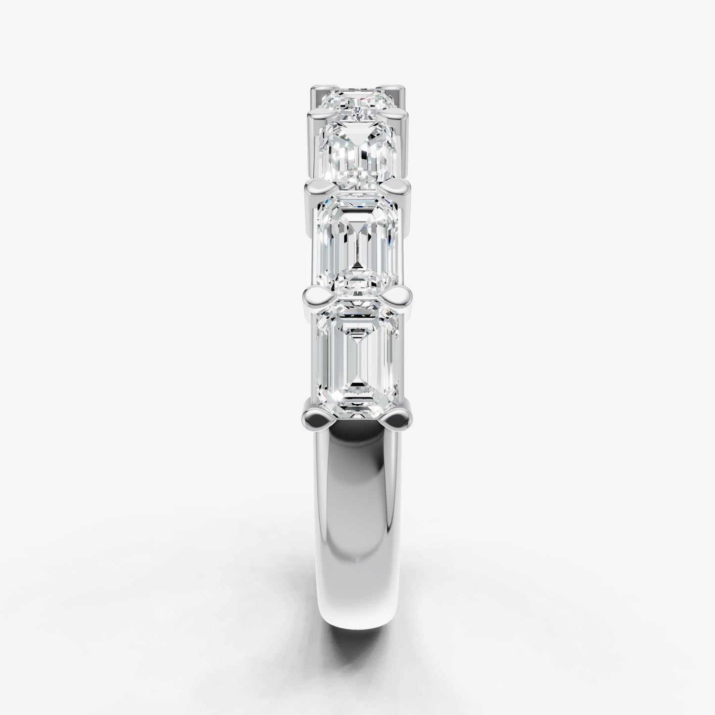 Prong Set East-West 0.20ct (20pt) Diamond Band