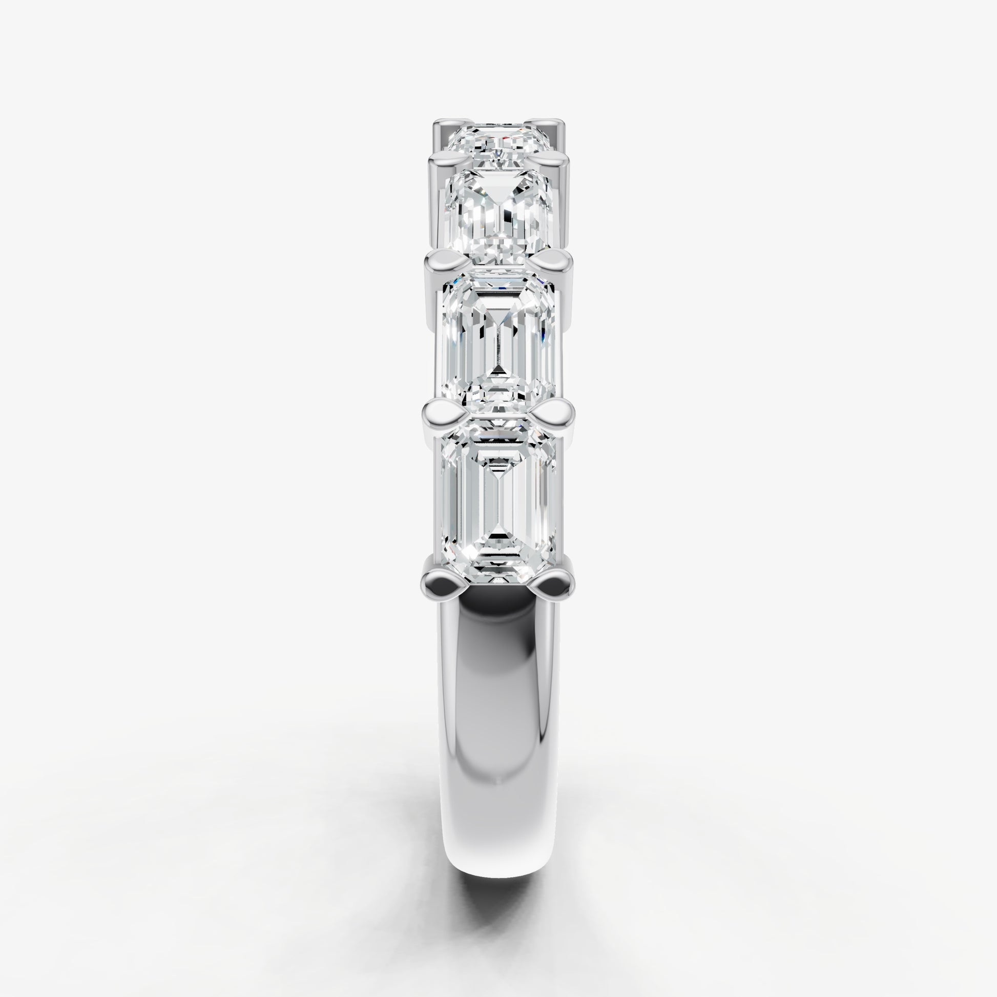 Prong Set East-West 0.20ct (20pt) Diamond Band