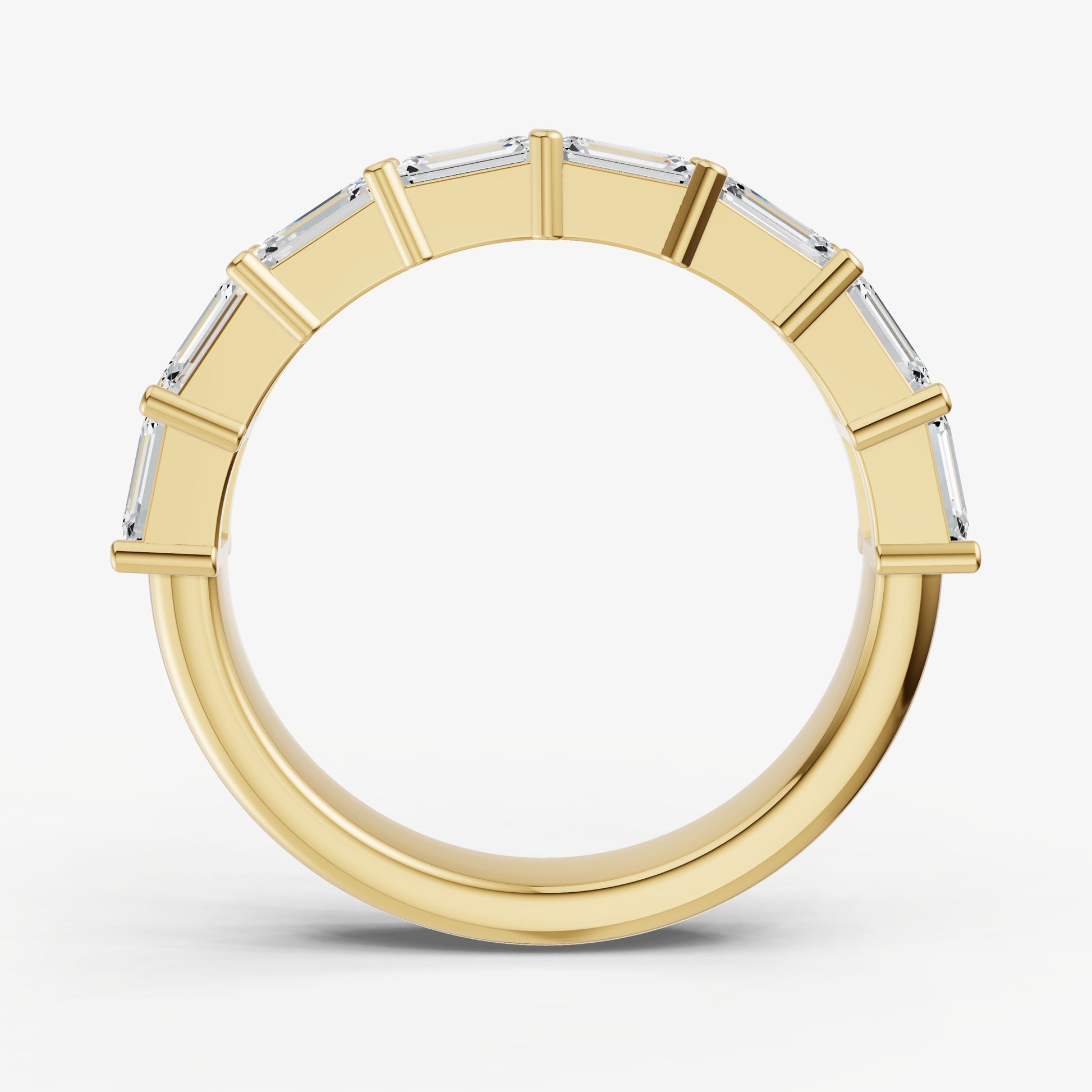 Prong Set East-West 0.20ct (20pt) Diamond Band