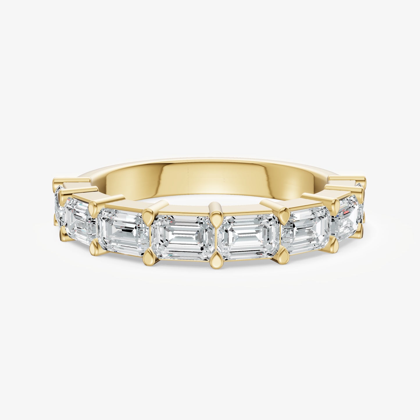 Prong Set East-West 0.20ct (20pt) Diamond Band