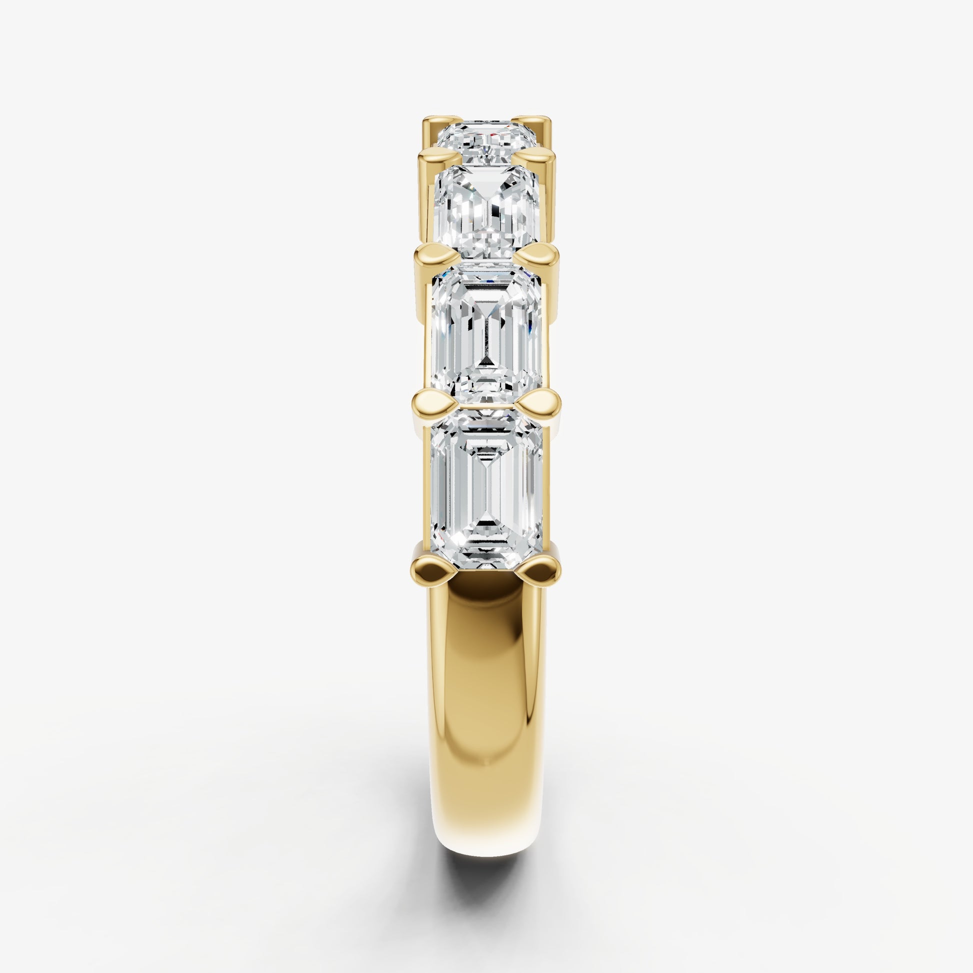 Prong Set East-West 0.20ct (20pt) Diamond Band