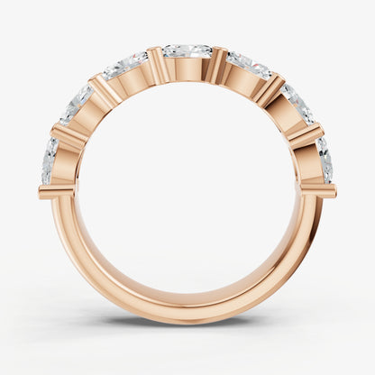 East-West Set Oval 20pt Diamond Band