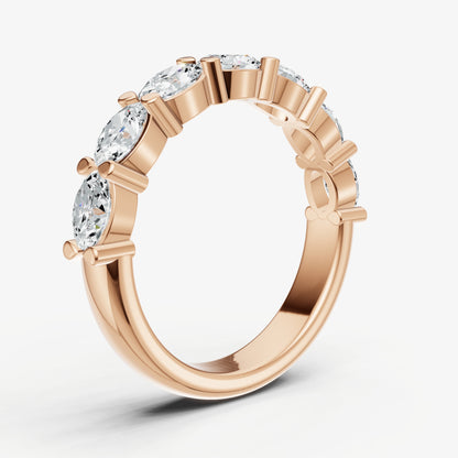East-West Set Oval 20pt Diamond Band
