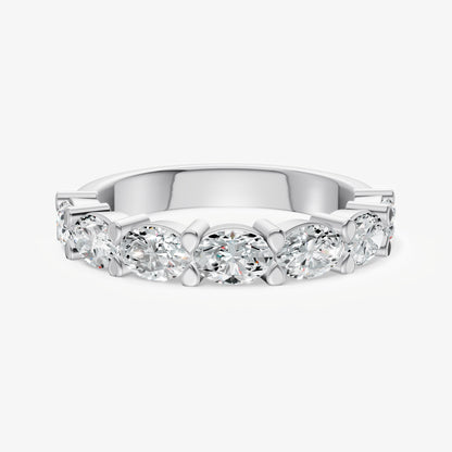 Prong Set East-West 0.20ct (20pt) Diamond Band