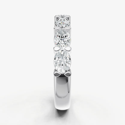 Prong Set East-West 0.20ct (20pt) Diamond Band
