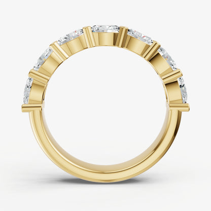Prong Set East-West 0.20ct (20pt) Diamond Band