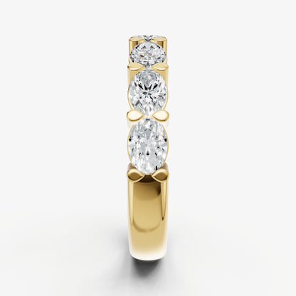 Prong Set East-West 0.20ct (20pt) Diamond Band