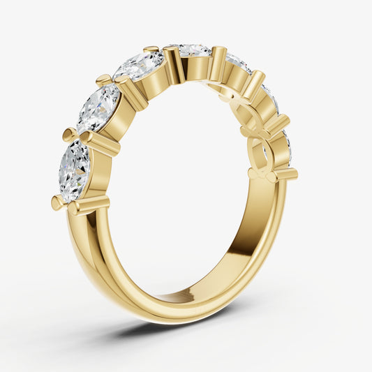 Prong Set East-West 0.20ct (20pt) Diamond Band