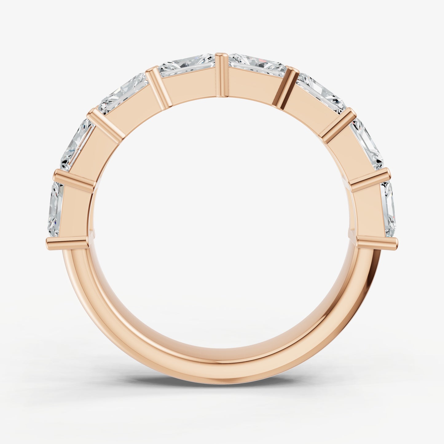 East-West Set Radiant 20pt Diamond Band
