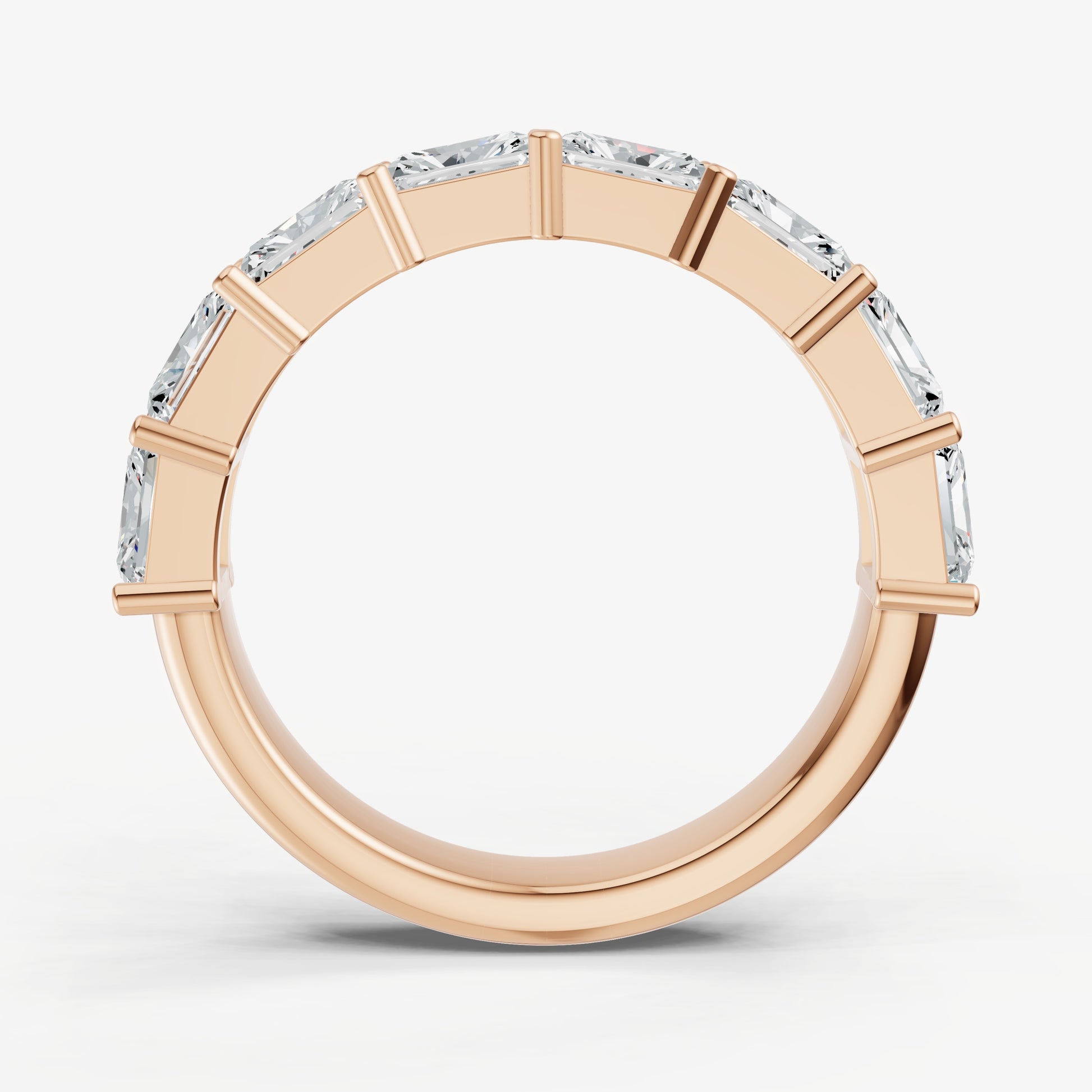 East-West Set Radiant 20pt Diamond Band