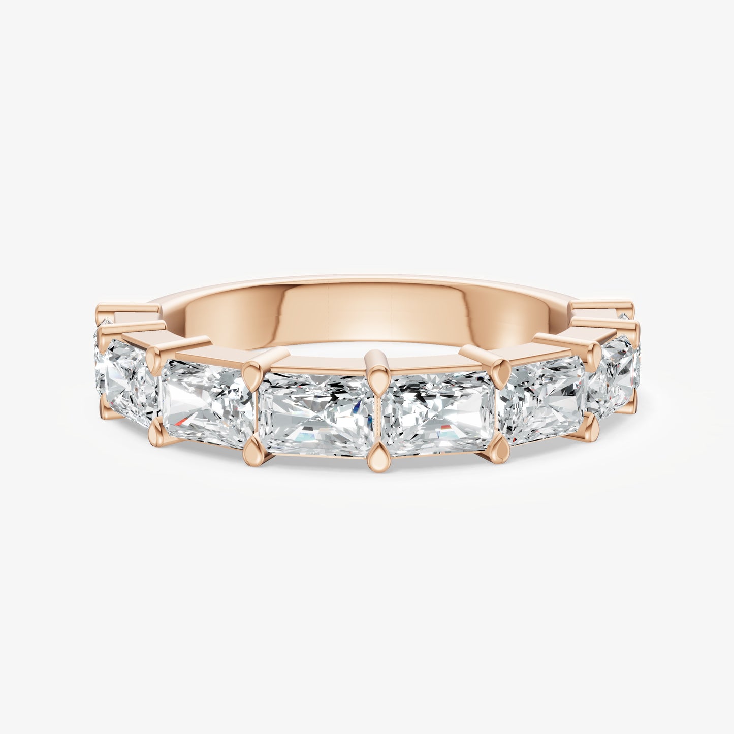 Prong Set East-West 0.20ct (20pt) Diamond Band