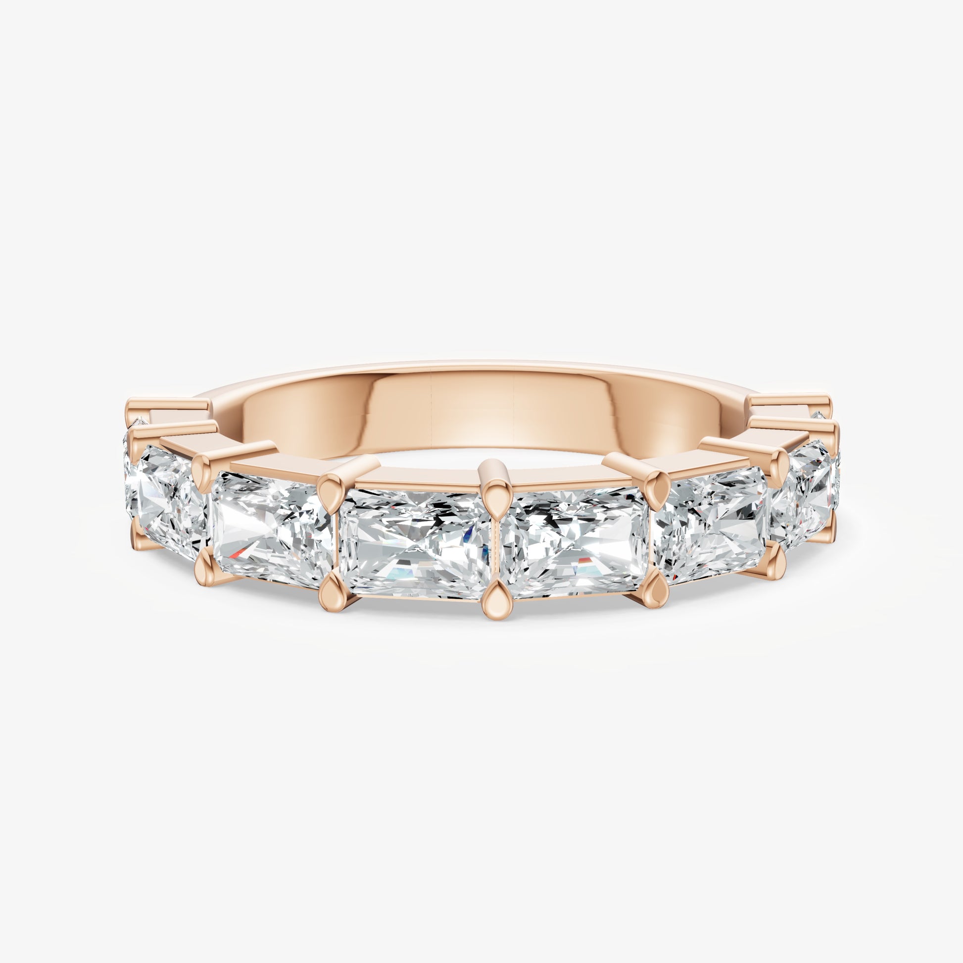 Prong Set East-West 0.20ct (20pt) Diamond Band