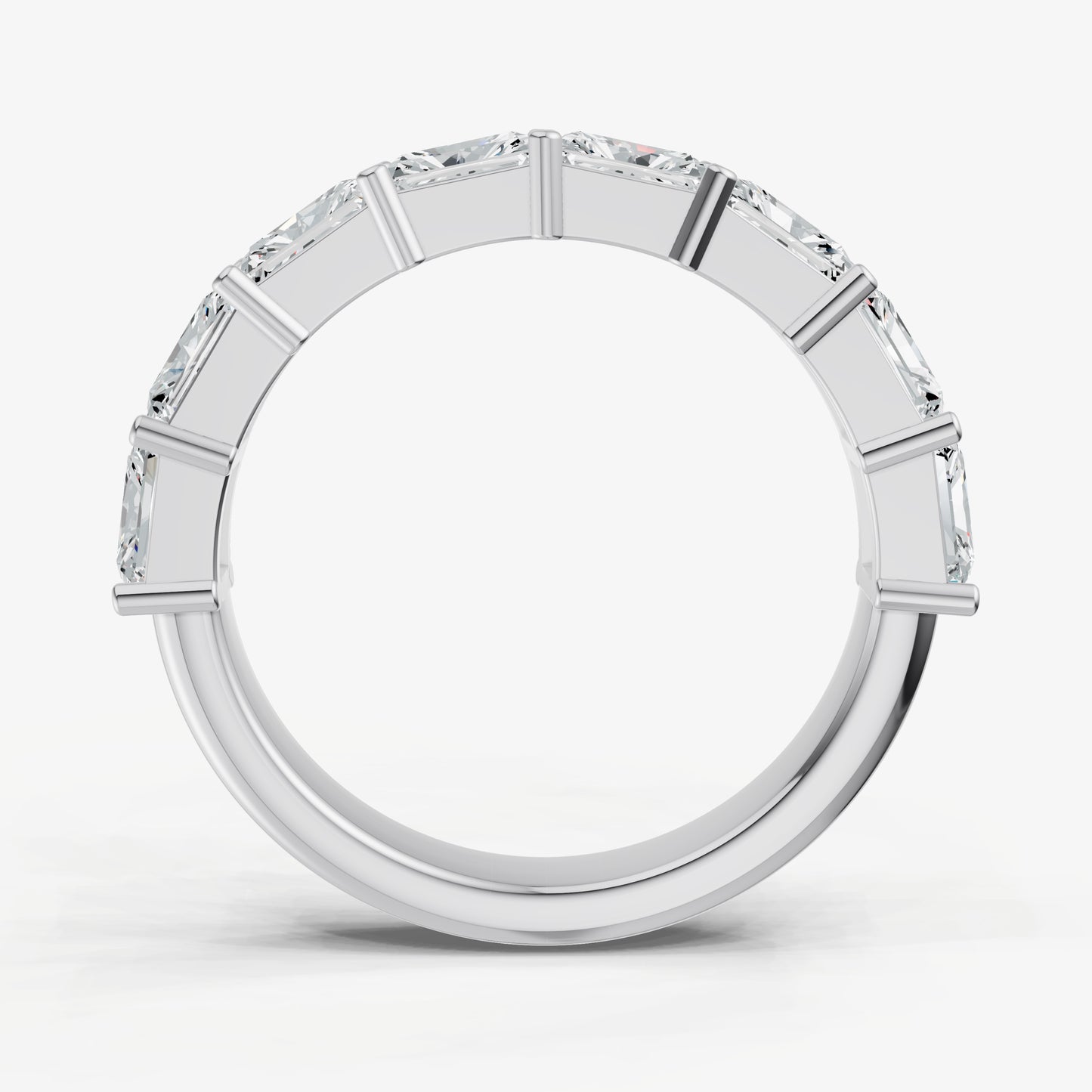Prong Set East-West 0.20ct (20pt) Diamond Band