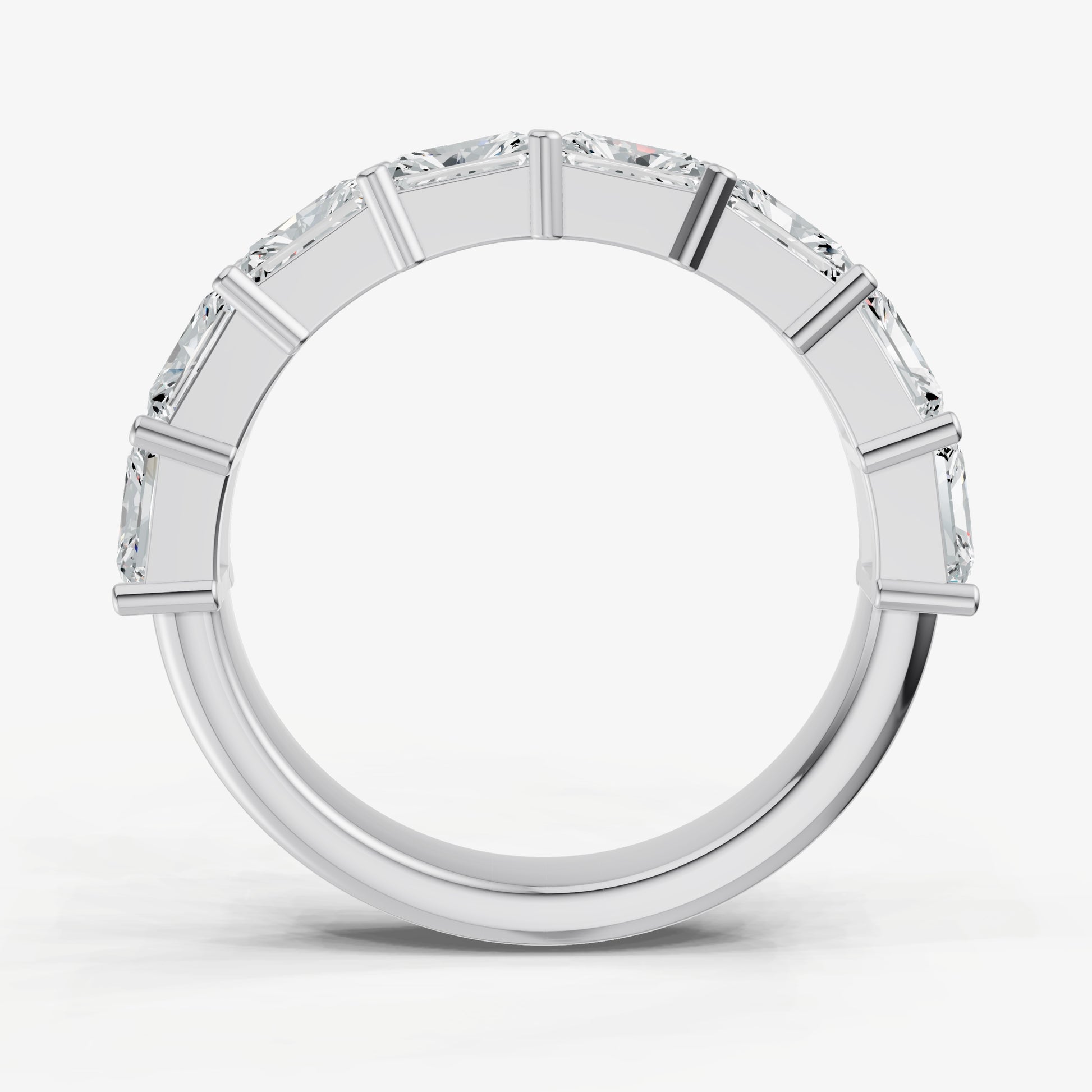 Prong Set East-West 0.20ct (20pt) Diamond Band