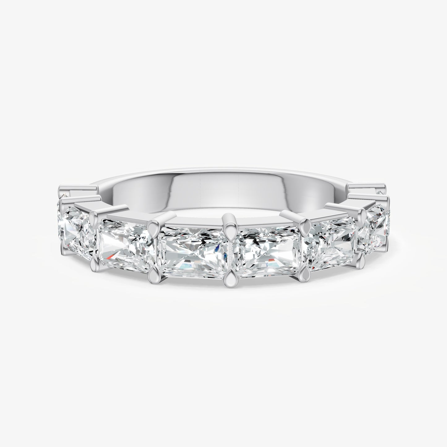 Prong Set East-West 0.20ct (20pt) Diamond Band