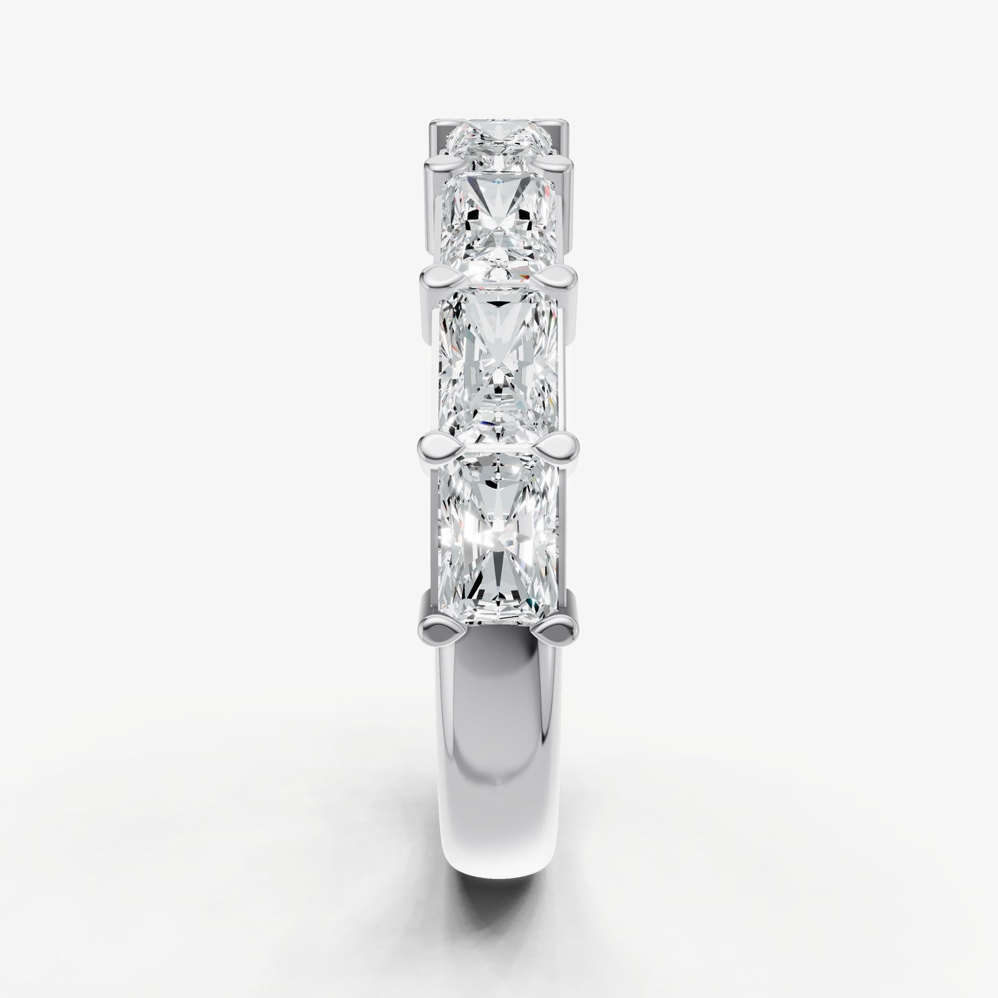 Prong Set East-West 0.20ct (20pt) Diamond Band