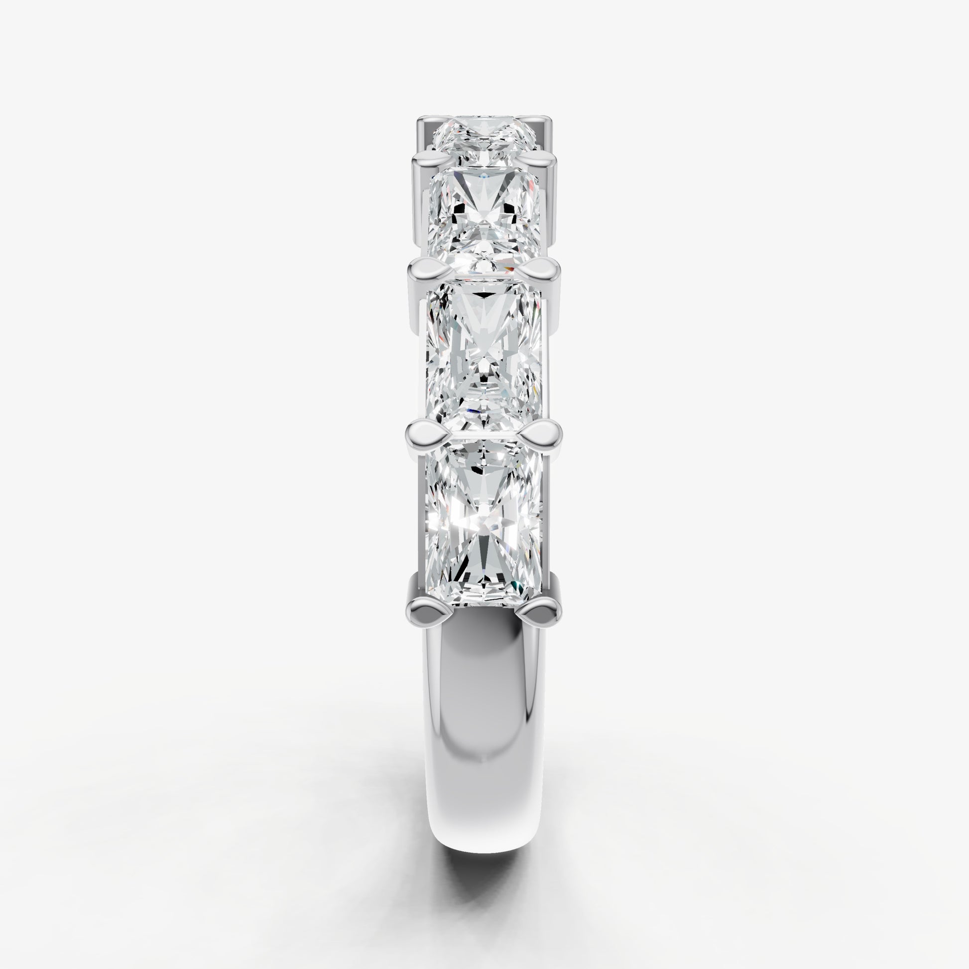 Prong Set East-West 0.20ct (20pt) Diamond Band