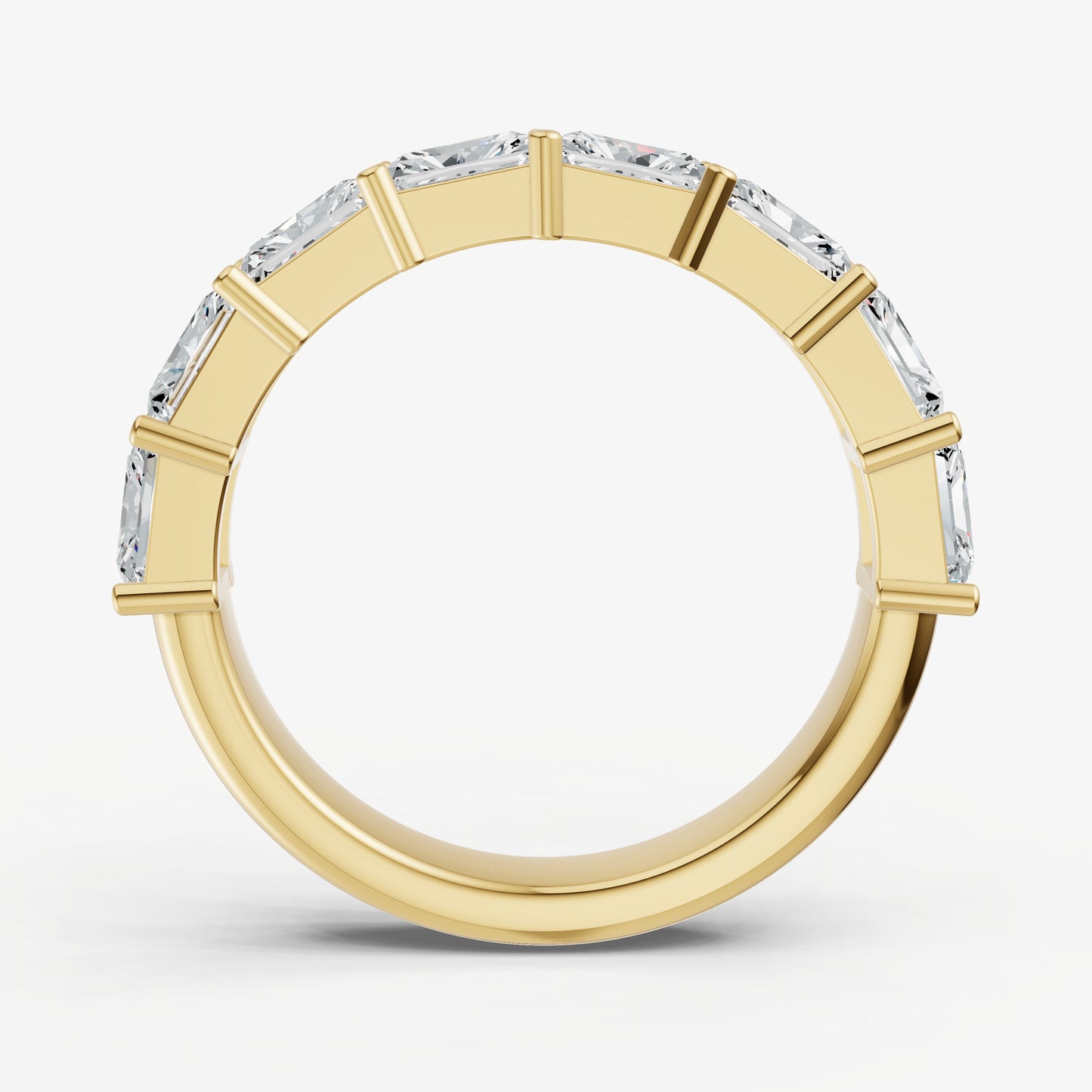 Prong Set East-West 0.20ct (20pt) Diamond Band