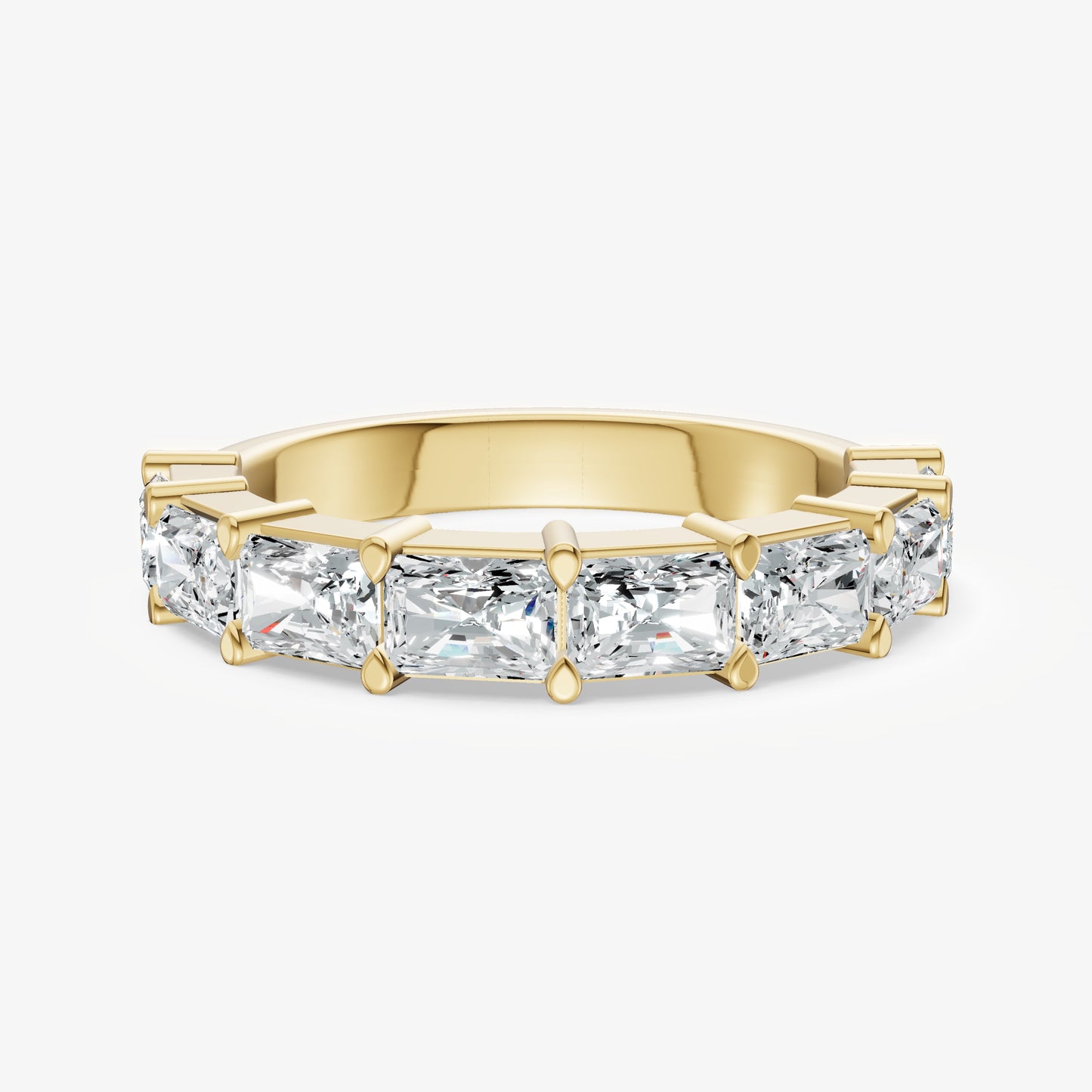 Prong Set East-West 0.20ct (20pt) Diamond Band