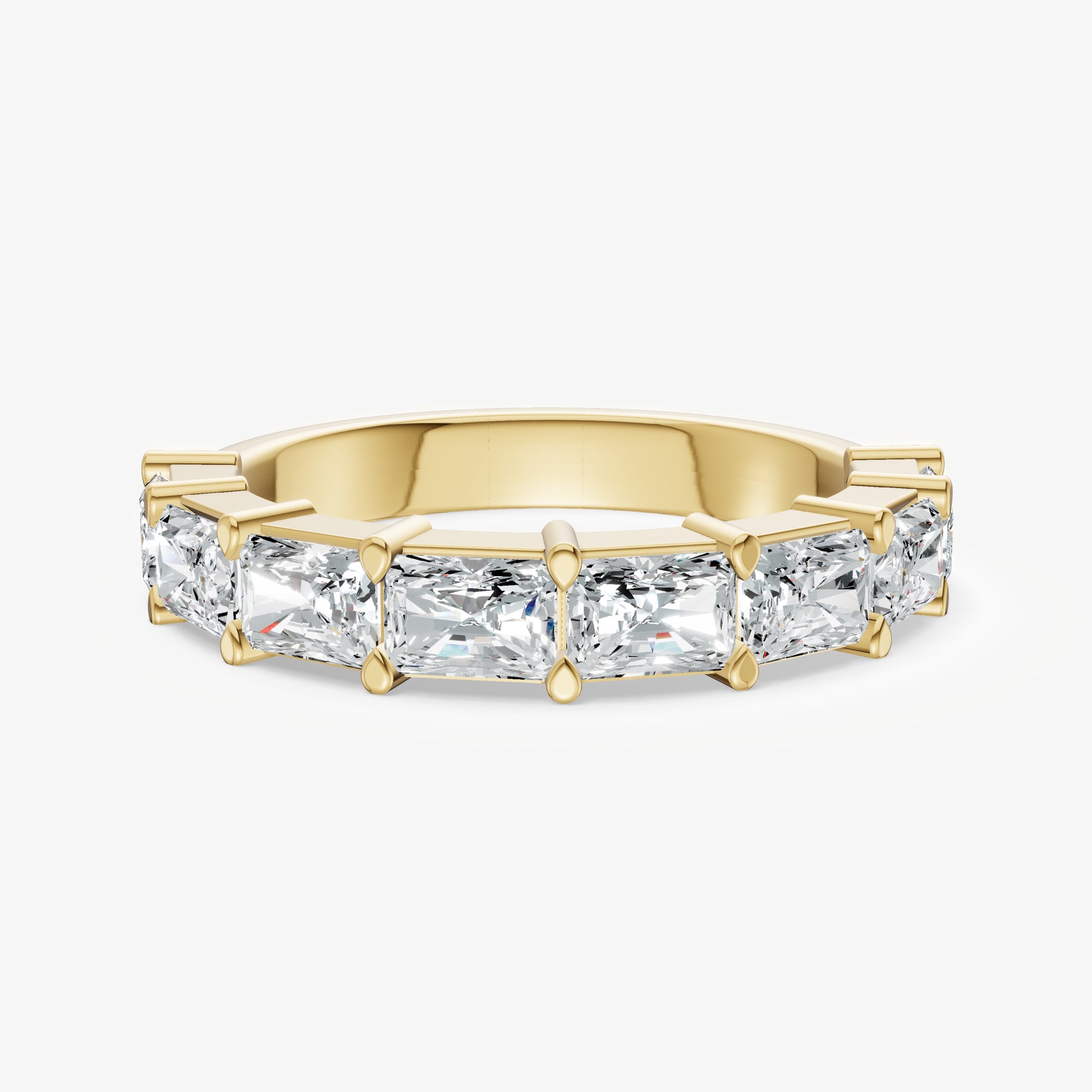 Prong Set East-West 0.20ct (20pt) Diamond Band