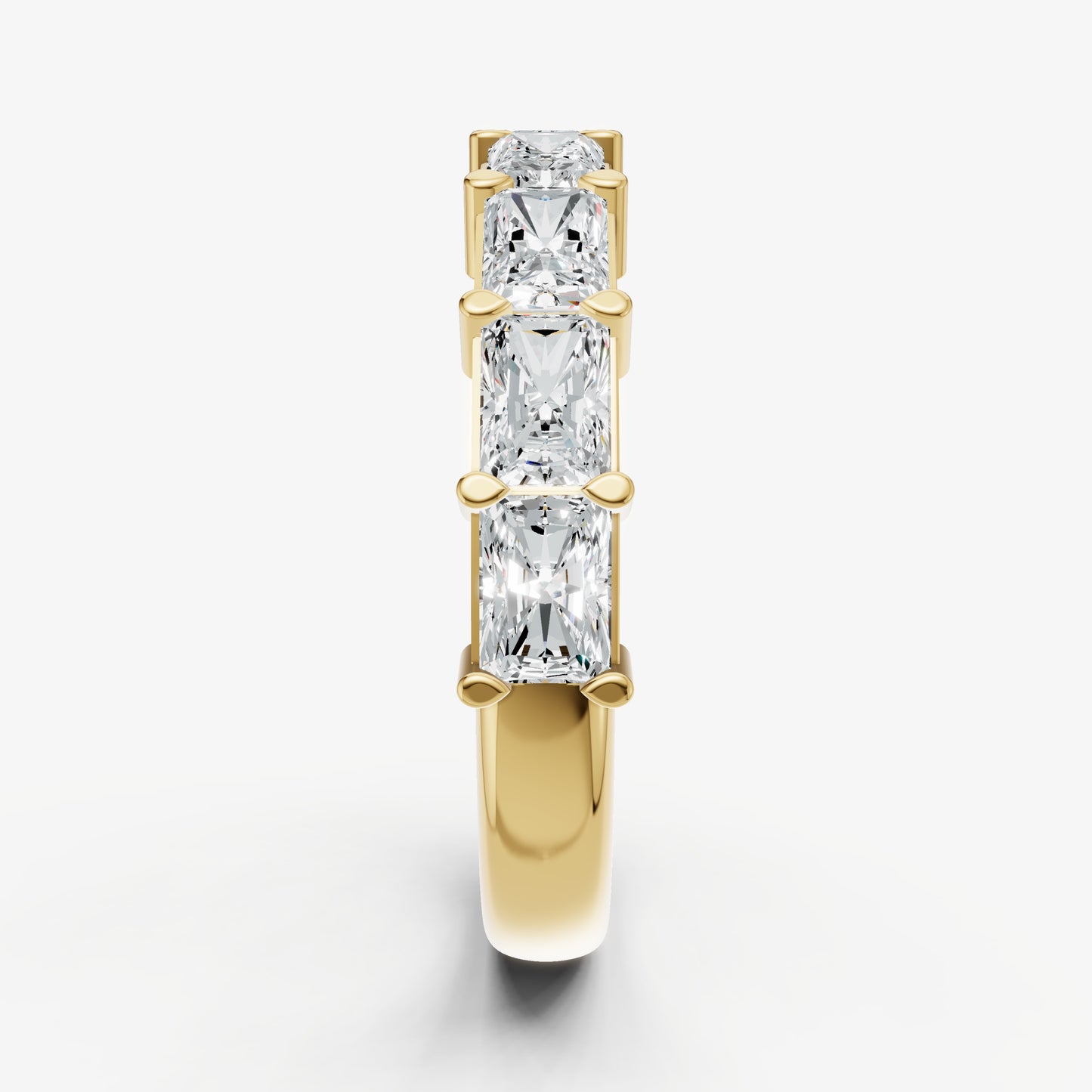 Prong Set East-West 0.20ct (20pt) Diamond Band