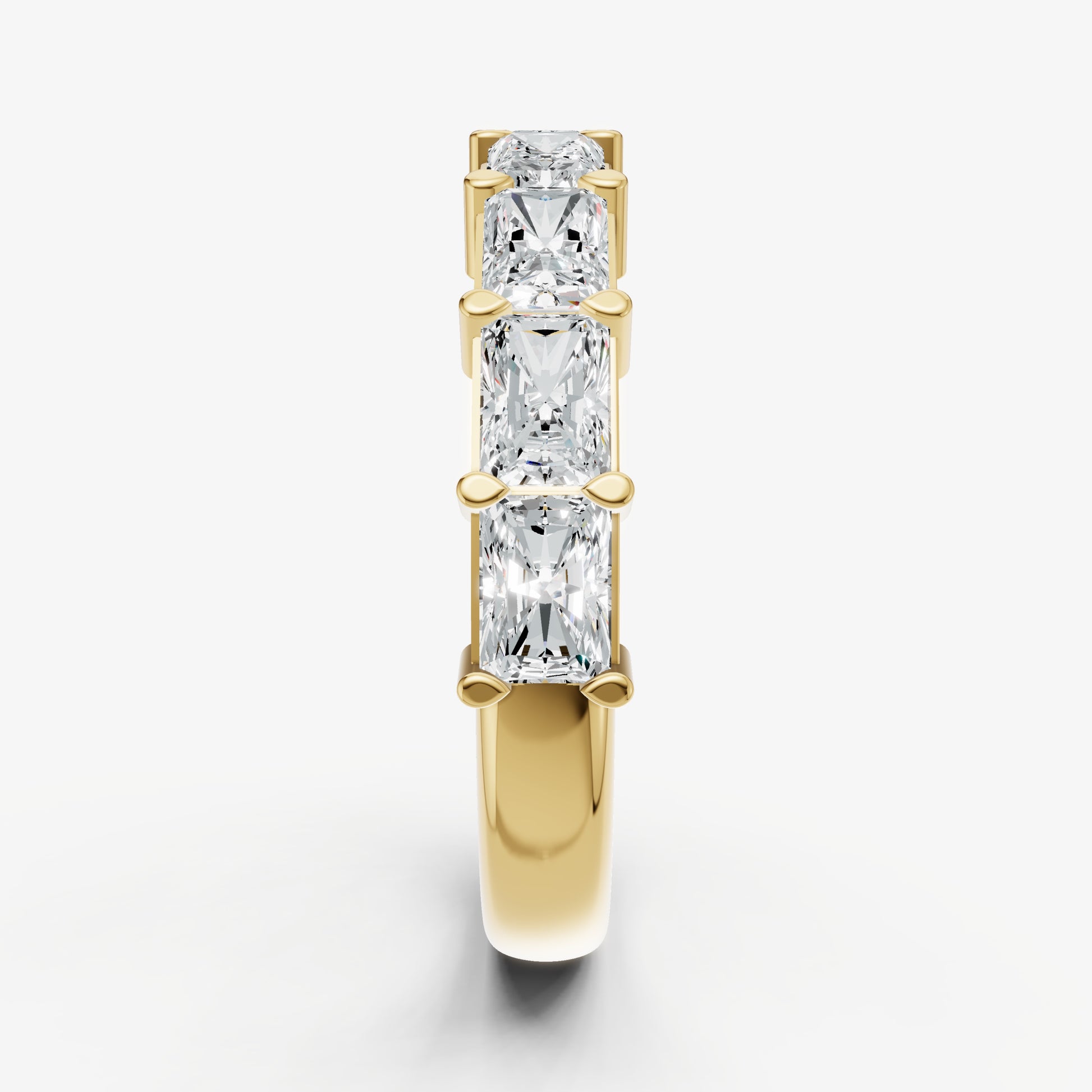Prong Set East-West 0.20ct (20pt) Diamond Band